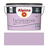 Alpina Farbrezepte Innenfarbe – Fliederfest matt – Wandfarben für einzigartige Farbwirkungen und Raumstimmungen – atmungsaktiv, tropfgehemmt und strapazierfähig – 2,5L