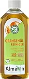 AlmaWin Öko Orangenöl-Reiniger 500ml, fettlösend, Konzentrat, über 100 Anwendungen, vegan